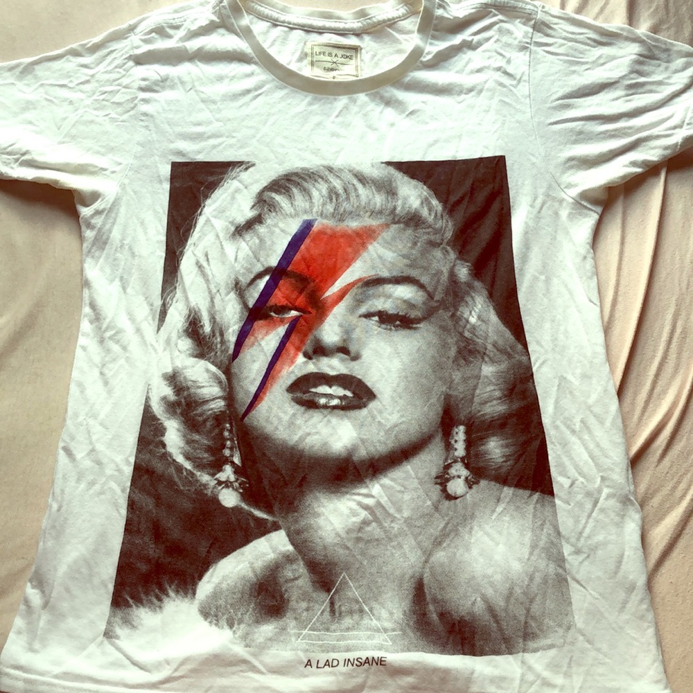 Marilyn Monroe X David Bowie Shirt